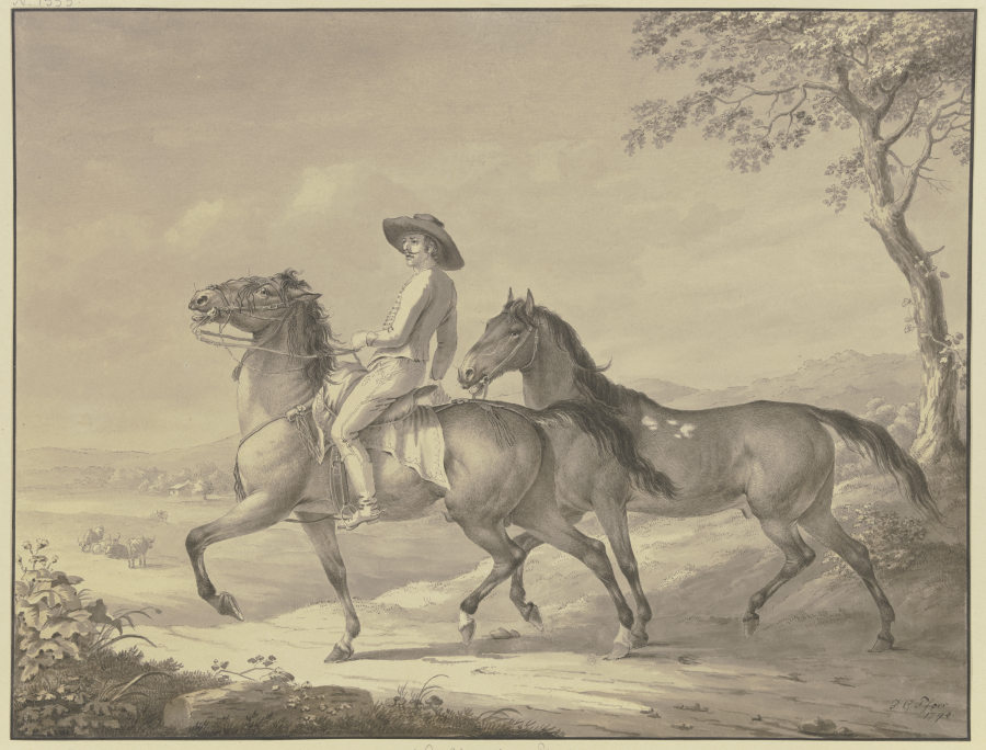 Hungarian horses à Johann Georg Pforr