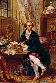 portrait du jeune prince électeur Charles Théodore von Pfalz et la Bavière (1724-1799) à Johann Georg Zisenis