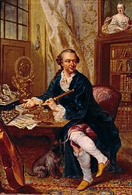portrait du jeune prince électeur Charles Théodore von Pfalz et la Bavière (1724-1799)