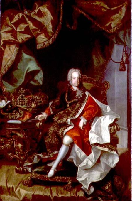 Emperor Charles VI (1685-1740) à Johann Gottfried Auerbach