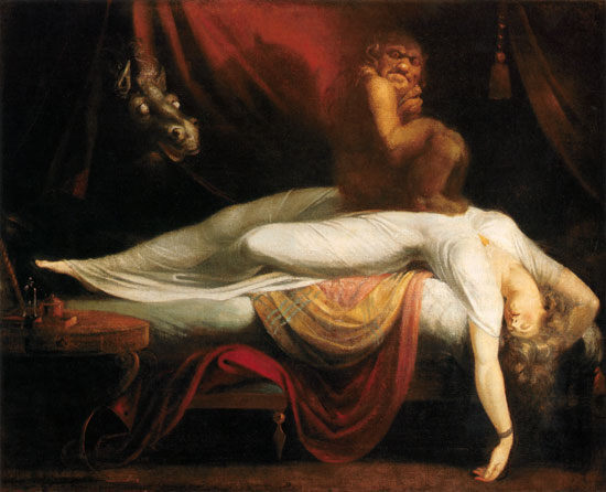 Le cauchemar ll à Johann Heinrich Füssli