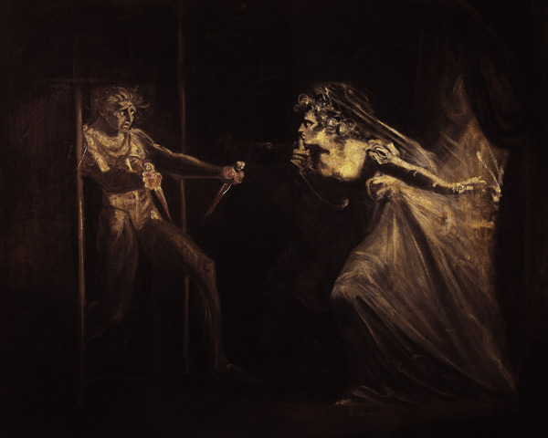 Dame Macbeth avec les poignards à Johann Heinrich Füssli