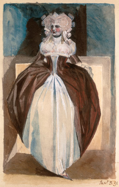 Woman in 17th century costume à Johann Heinrich Füssli
