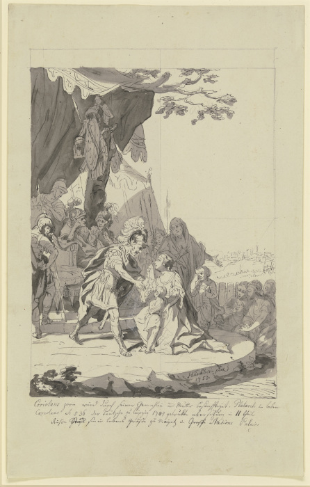 Coriolanuss wrath à Johann Heinrich Tischbein l'Ancien