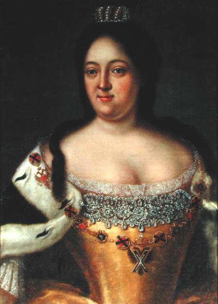 Portrait of Empress Anna Ioannovna (1693-1740) à Johann Heinrich Wedekind