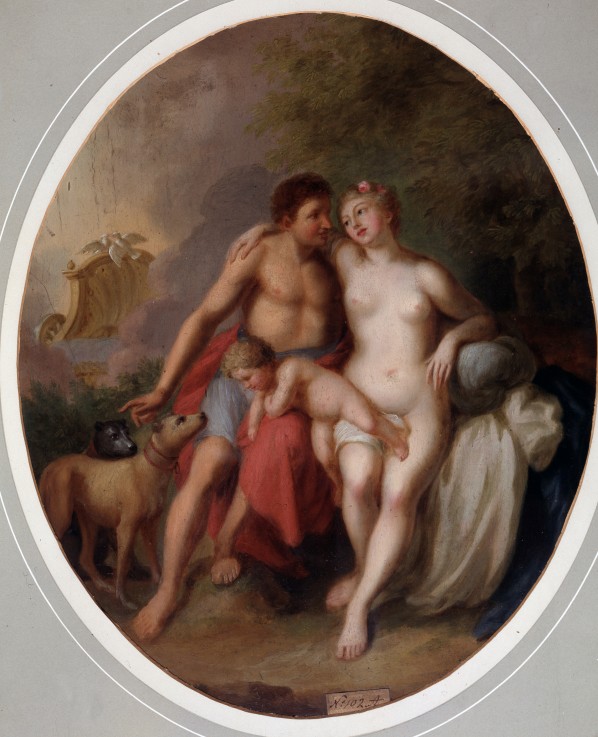 Venus and Adonis à Johann Heinrich Wilhelm Tischbein