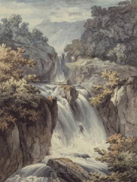 The Waterfall à Johann Ludwig Alberli