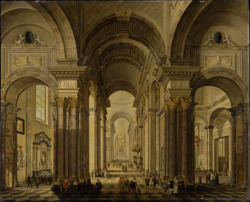 Interior of a Baroque Church à Johann Ludwig Ernst Morgenstern