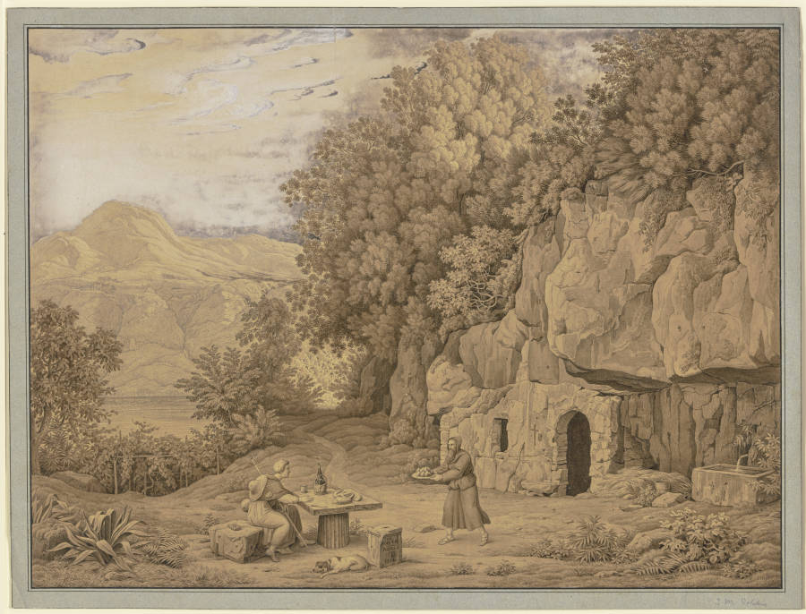 Hermitage near Albano à Johann Martin von Rohden