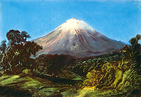 Le volcan Popocatépetl' à Johann Moritz Rugendas