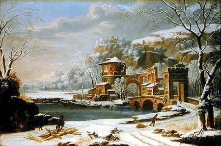 Winter Landscape à Johann Oswald Harms
