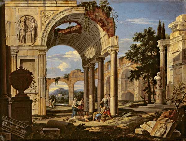 Landscape with Ruins à Johann Oswald Harms