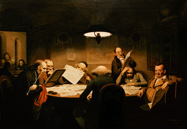 Das Lesekabinett à Johann Peter Hasenclever