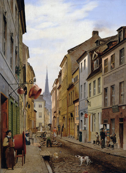 The Parochialstraße à Johann Philipp Eduard Gaertner
