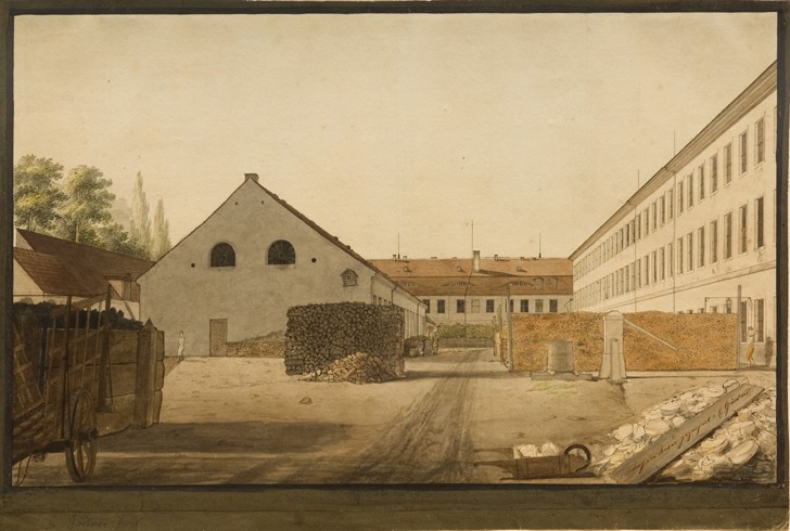 The Royal Porcelain Factory in Berlin à Johann Philipp Eduard Gaertner