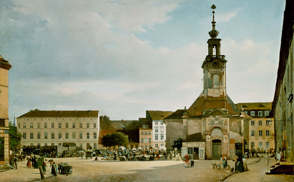 Der Spittelmarkt à Johann Philipp Eduard Gaertner