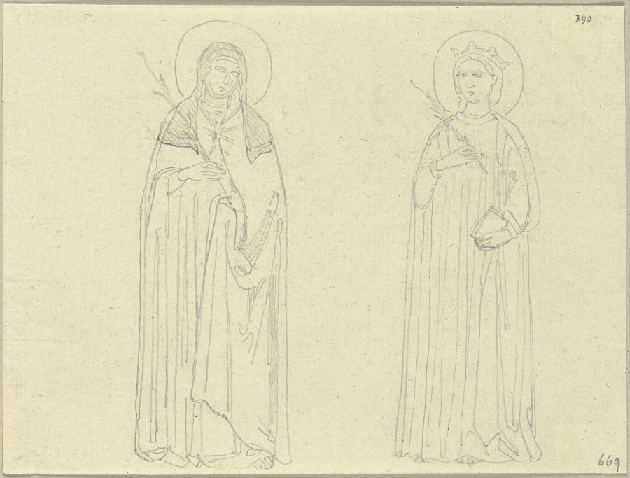 An der Bogenwölbung in S. Francesco zu Assisi à Johann Ramboux
