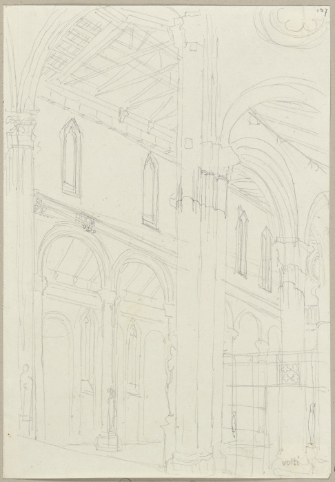 Detailansicht des Doms zu Orvieto à Johann Ramboux