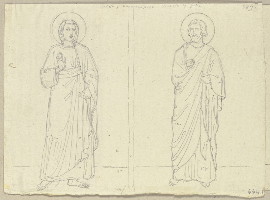 Heiligenbilder aus der Kapelle des heiligen Nikolaus in S. Francesco zu Assisi à Johann Ramboux