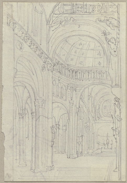 Innenraum des Doms zu Siena à Johann Ramboux