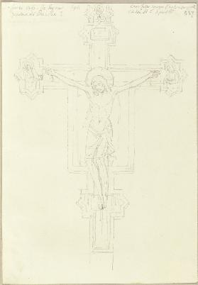Nach einem Kruzifix aus Holz, über dem Eingang in Santo Spirito zu Siena, von Segna, dem Vater Ducci