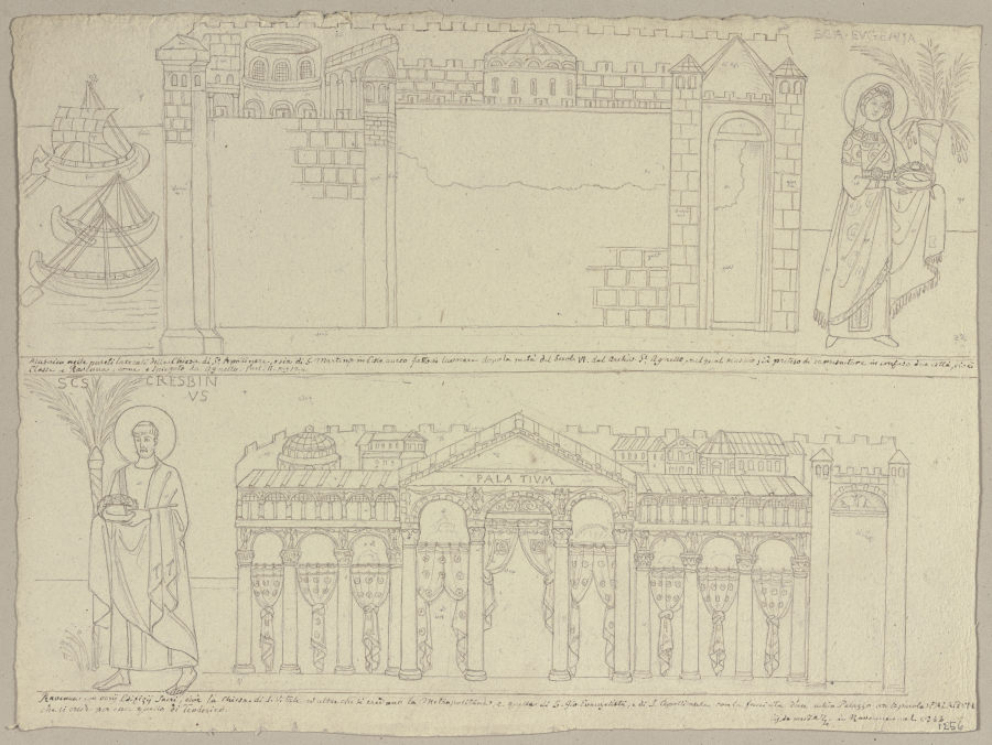 Nach verschiedenen Mosaiken in Ravenna à Johann Ramboux