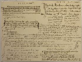 Nachschrift aus einer Handschrift aus dem Archiv zu Assisi