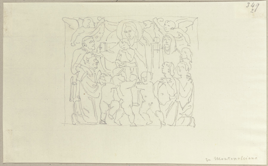 Relief, eingemauert im Dom zu Montepulciano à Johann Ramboux