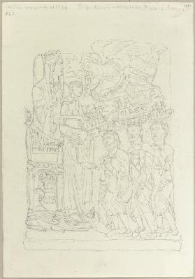 Relief mit der Anbetung der Könige in Santa Maria della Pieve in Arezzo