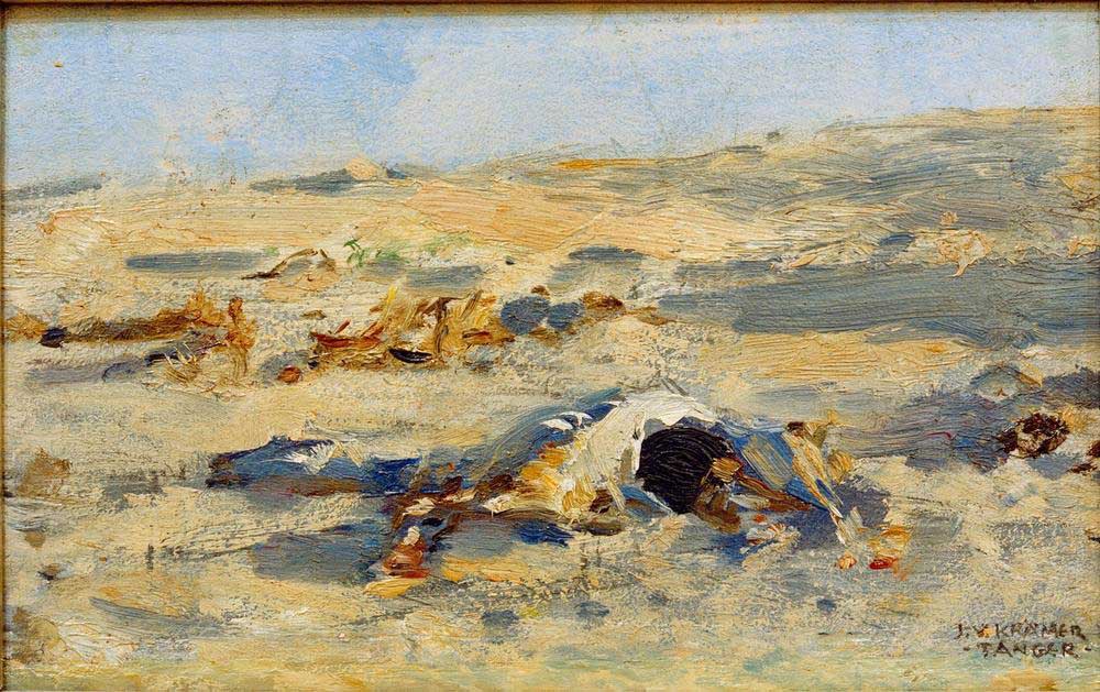 The desert at Tangier à Johann Viktor Kramer