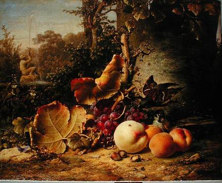 Fruit and Sparrows à Johann Wilhelm Preyer