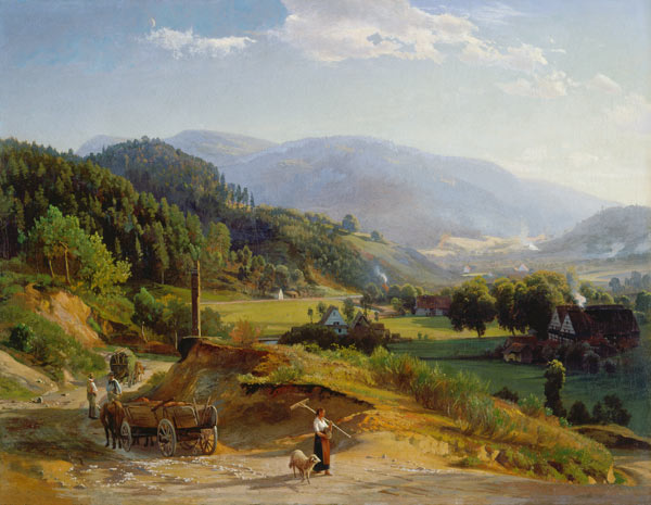 Landschaft mit Schmiede à Johann Wilhelm Schirmer
