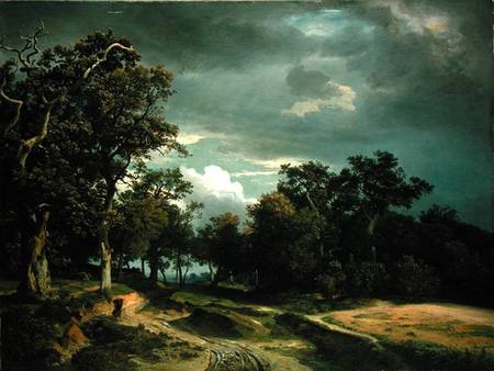 The Path on the Edge of the Wood à Johann Wilhelm Schirmer
