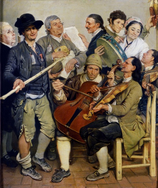Musicians (La Scartocciata) à Johann Zoffani