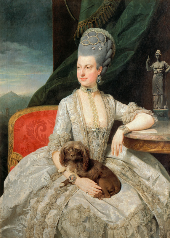 Marie Christine, Erzherzogin (Tochter von Franz Stephan I. und der Maria Theresia), Statthalterin de à Johann Zoffany