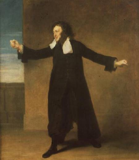 Charles Macklin (c.1697-1797) as Shylock in 'The Merchant of Venice' by William Shakespeare at Coven à Johann Zoffany
