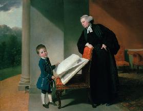 portrait du révérend Randall Burroughs et son fils Ellis.