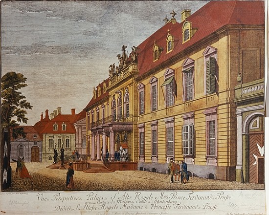 The Palace of Prince Ferdinand of Prussia, Berlin à Johann Carl Wilhelm Rosenberg