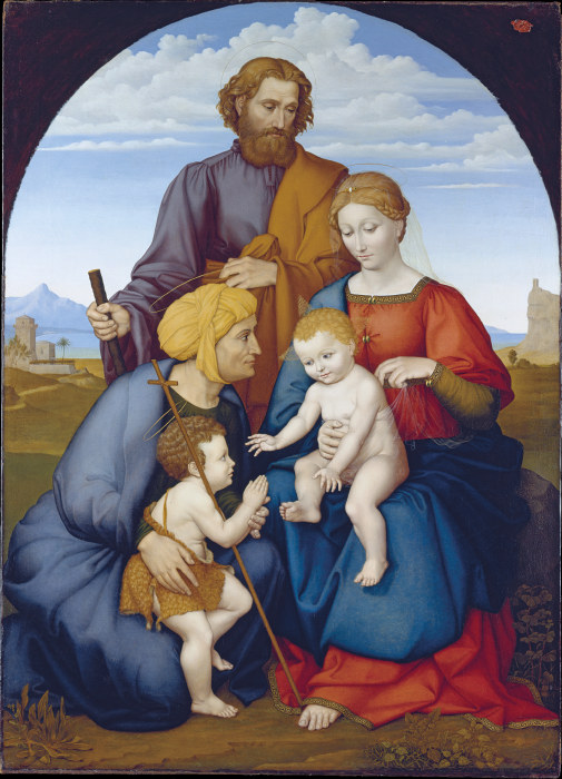The Holy Family with Elizabeth and Saint John the Baptist as a Boy à Johann David Passavant