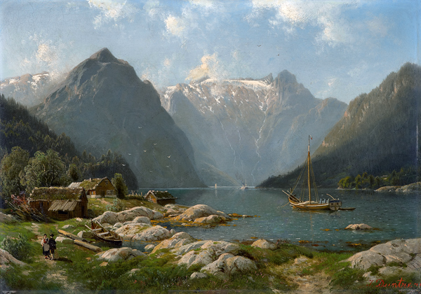 Norwegischer Fjord à Johannes B. Duntze
