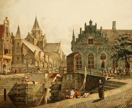 The Canal Lock à Johannes Huibert Prins