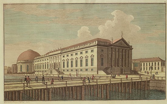 View of the Opera House in Berlin à Johann Georg Rosenberg