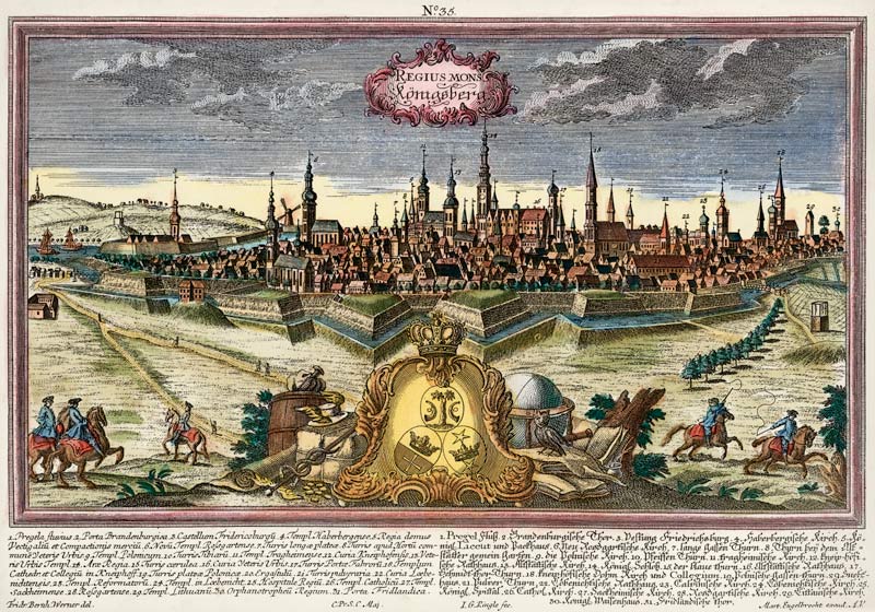 K??nigsberg , View ca. 1750 à Johann Georg Ringlin