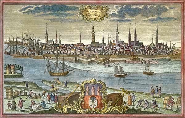 Hamburg c.1750 à Johann Georg Ringlin