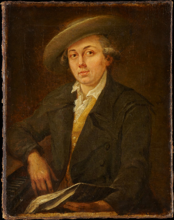 Portrait of a Musician (Portrait of the Composer Joseph Martin Kraus?) à Johann Georg Schütz