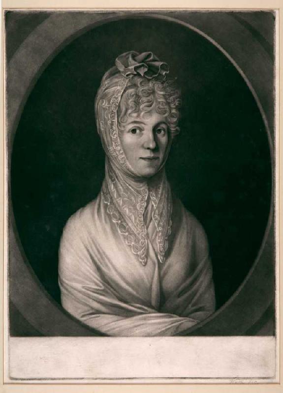 Bildnis einer Frau (Tochter des Freiherrn von Liechtenstein) à Johann Gerhard Huck