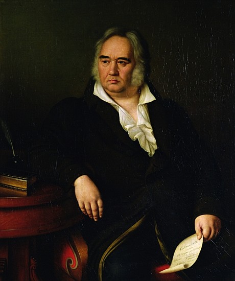 Portrait of Ivan A. Krylov à Johann Leberecht Eggink