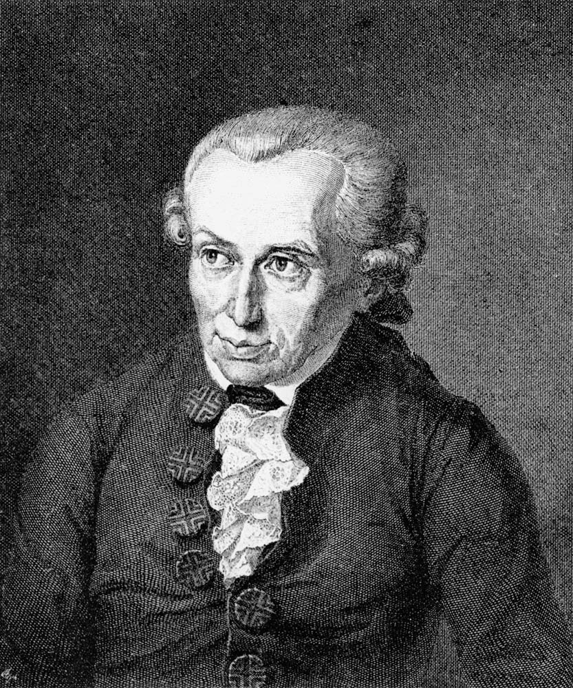Kant, Immanuel Königsberg - Philosoph, Holzstich von J. L. Raab nach dem Gemälde von G. Doebler. à Johann Leonhard Raab