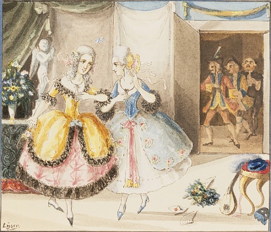 Characters from ''Cosi fan tutte'' à Johann Peter Mozart 1840Lyser