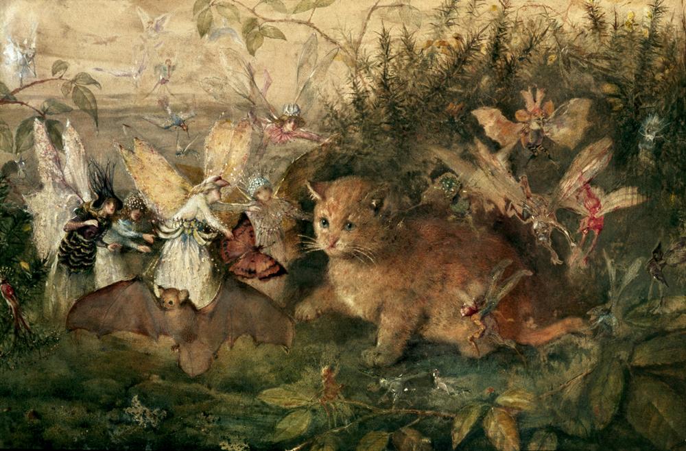 Cat amongst fairies à John Anster Fitzgerald